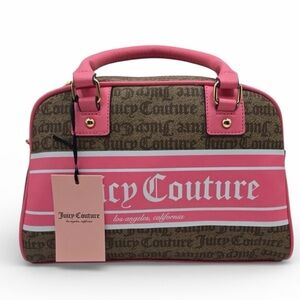 JUICY COUTURE Chestnut Chino Fashionista Bowler Purse Bag BRAND NEW Tags Attach